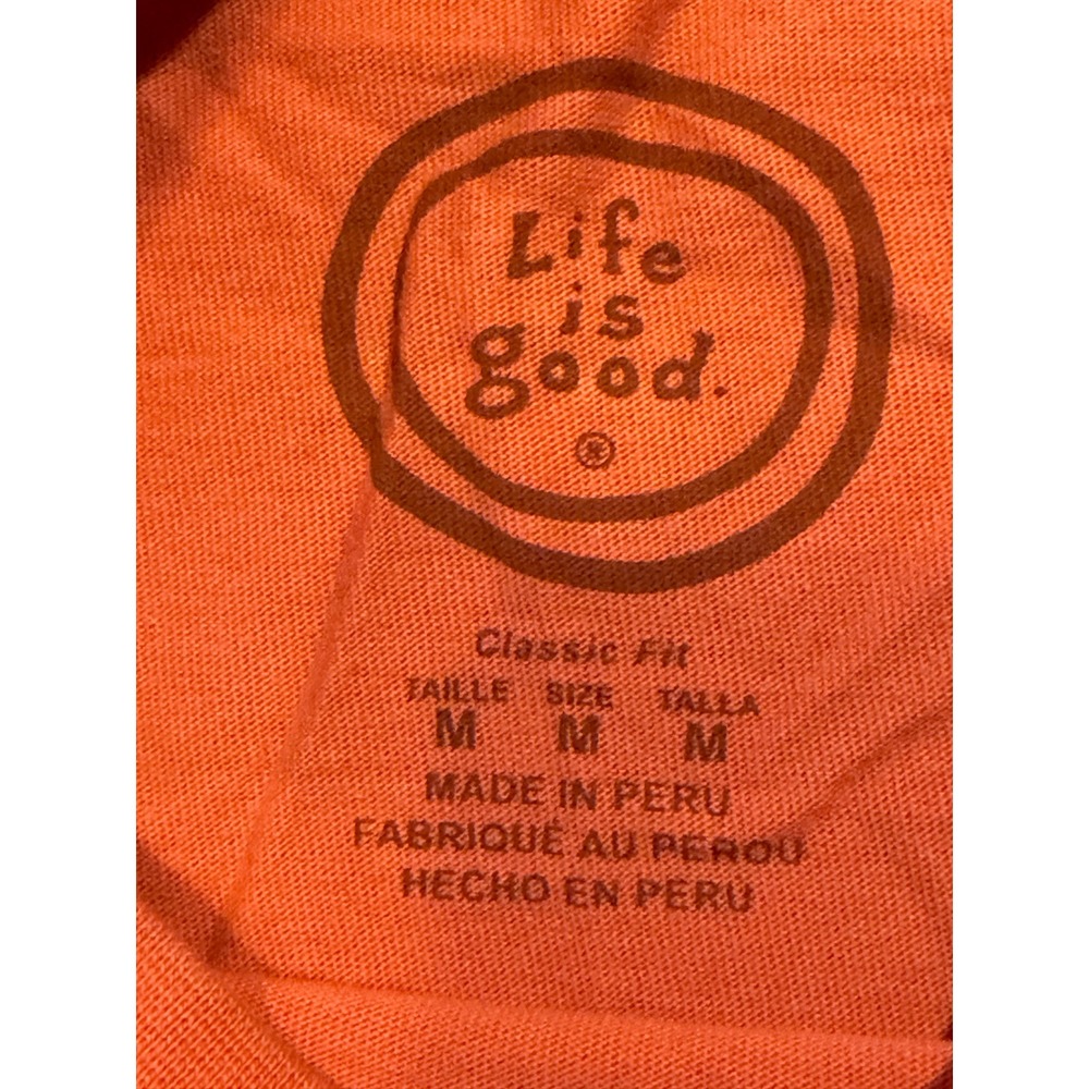Life is Good T-Shirt Mens M Orange Diving Board Graphic Classic Fit Cotton Tee - Picture 4 of 9